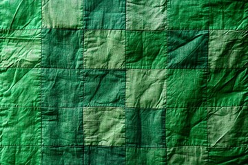 Obraz premium green quilted backrest of the sofa