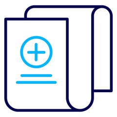 Obraz premium Add Page Outline Color icon