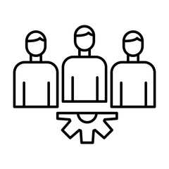 Hrm Vector Line Icon Design