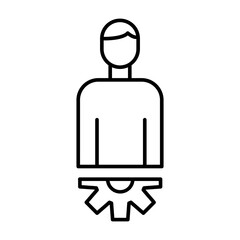 Management Vector Line Icon Design