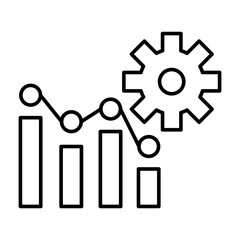 Efficiency Vector Line Icon Design