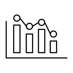 Data Analysis Vector Line Icon Design