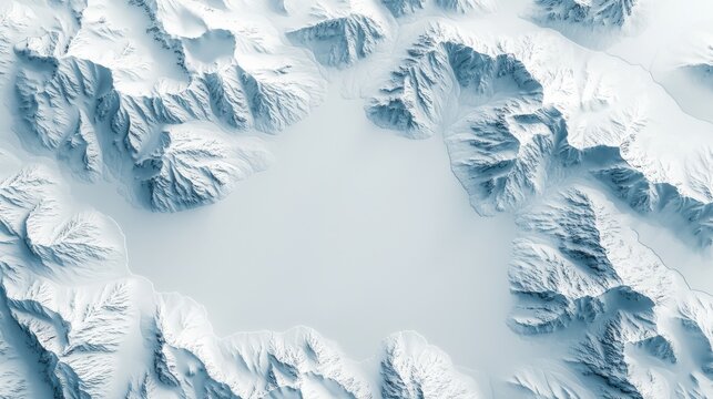 Melting glaciers satellite view of receding polar ice caps arctic region environmental study aerial perspective climate change insights