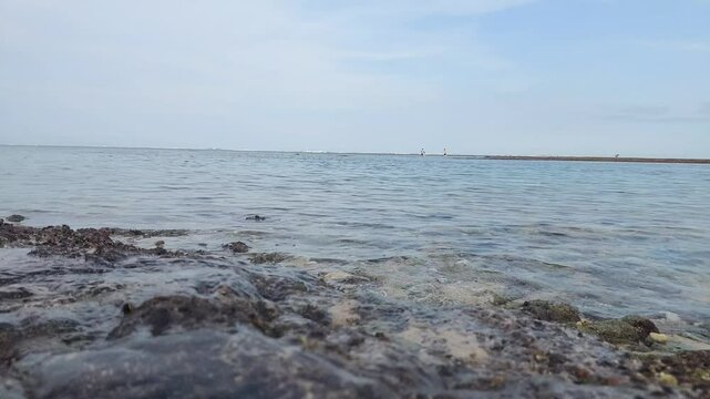 Enjoying the ocean view at Geger beach, Bali.