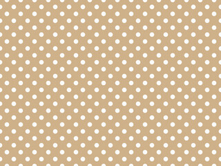 texturised white color polka dots over tan brown background