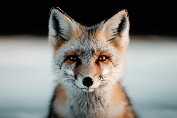 Fototapeta premium Melting glaciers inspire young eyes arctic region photo natural environment close-up sustainability reflected in ice