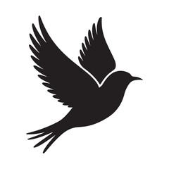 Silhouettes of wild birds in flight Raven Silhouette Pigeons Flying Silhouettes 6 Silhouettes – Birds