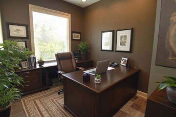 office interior design with a modern minimalist concept