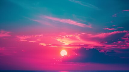 Bizarre sky with colorful suns creating unusual, overlapping shadows on the landscape below