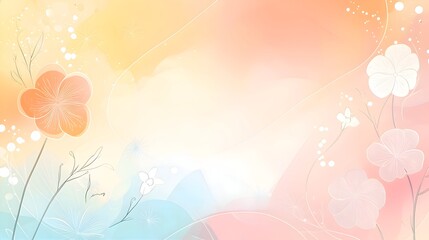 A Pastel Floral Dreamscape.