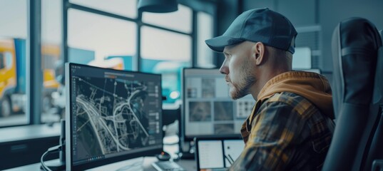 Fleet Management and Route Optimization Using GPS Tracking in a Modern Office Setting