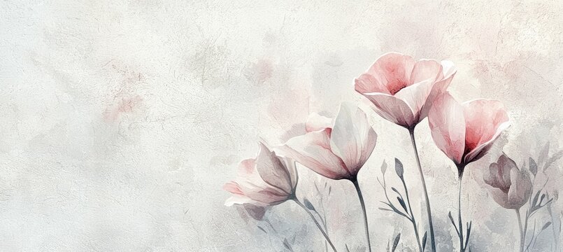 Elegant Mother's Day Card with Watercolor Flowers for Heartfelt Messages