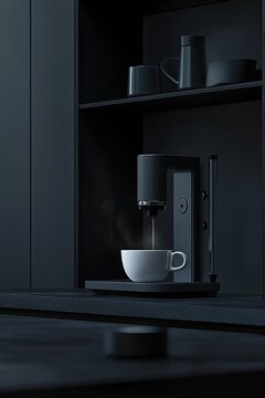 Barista w kawiarni jest celem opisu, dostarczając szczeg&oacute;ł&oacute;w dotyczące rodzaju kawy i jej przygotowania