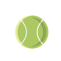 tennis ball vector illustration on white background