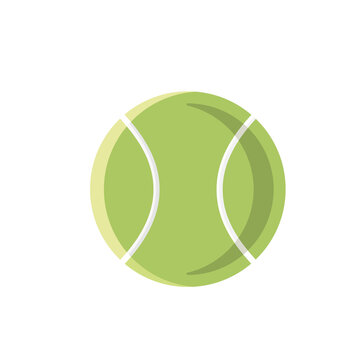 tennis ball vector illustration on white background