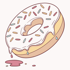 cartoon illustration of a man eating a sandwich