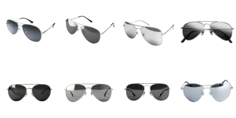 Modern sunglasses die cut no bg png for outdoor activity decoration purpose concept.