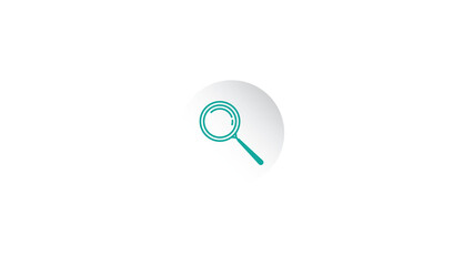 Search magnifying glass icon symbol on illustration