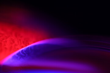 Phenomenal purple liquid pattern in macro, bright fluid background, smooth movement, something that cannot be seen with the naked eye, perfect surface, red and purple