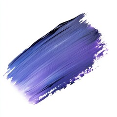 purple blue brush stroke watercolor texture isolated on white background