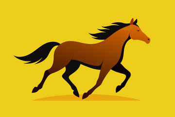 horse silhouette vector