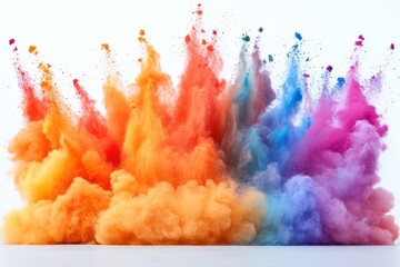 Vibrant Rainbow Color Explosion: A Symphony of Hues