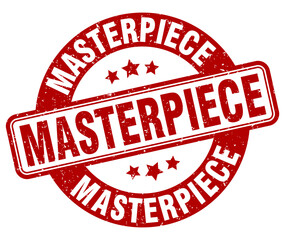 masterpiece stamp. masterpiece label. round grunge sign
