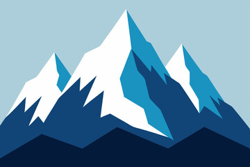Fototapeta premium mountain landscape vector illustration