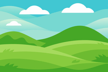 Obraz premium landscape with mountains and clouds