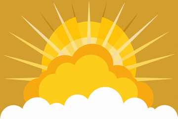 Fototapeta premium sun and clouds