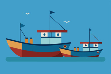 fishing boat in the sea