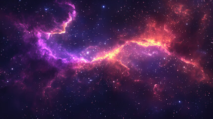 Obraz premium cosmic magical nebula