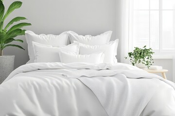 The cozy aesthetic of comfy pillows and a warm blanket completes the look. 