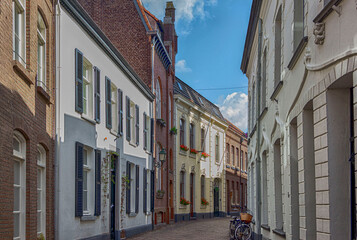 Old narrow street in Amersfoort Holland