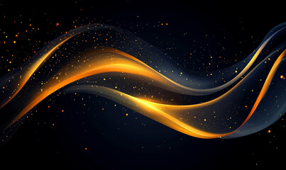 Fototapeta premium Sapphire, Marigold, and Jade Glow Streaks for a Stunning Design Concept Featuring Vibrant Light Trails