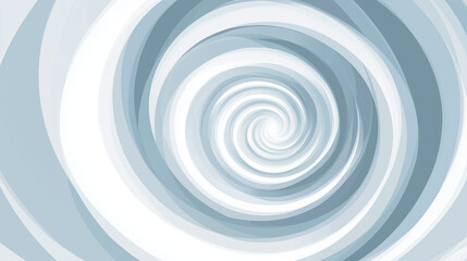 Fototapeta premium Cool grey and soft blue spiral featuring steady rotational rings, creating a soothing visual effect