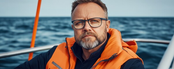 Elevate your online presence with captivating personal branding photography This professional portrait features a distinguished man in glasses, bathed in soft natural light against a clean background