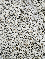 White background with small pebble texture close up