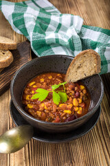 Mexican chili con carne.