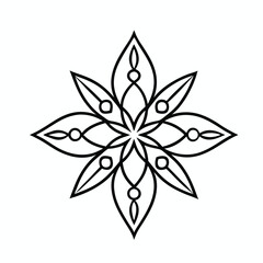 vector abstract floral ornament