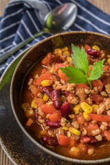 Mexican chili con carne.