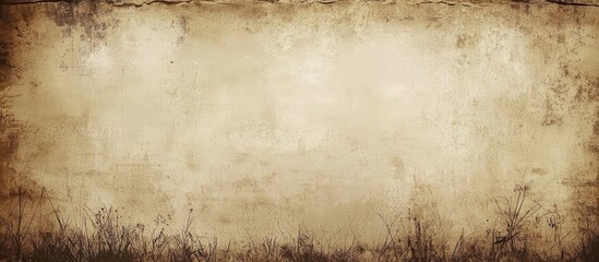 Close-up view of textured old brown paper.