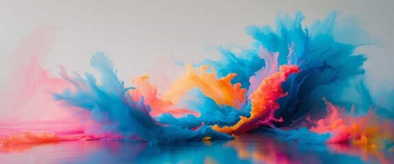 Colorful abstract artwork with blurred edges.