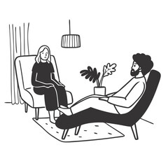 Therapy Session Illustration