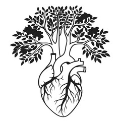 Tree Growing from a Heart