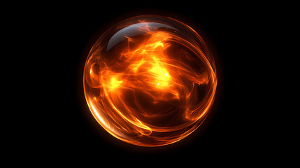 Fototapeta premium Glowing abstract energy sphere. Luminous Metaphysical Energy. Illustration