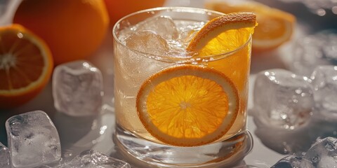 Fresh gin cocktail with citrus twist