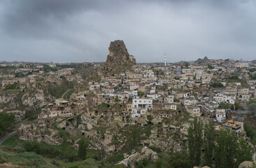 Naklejka premium Beautiful landscape of cappadocia near Nevshehir