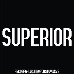 Decorative condensed display font vector