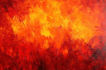 Red and orange oil paint brushstrokes mimic blurred fire flames creating a vibrant background for eye catching projects